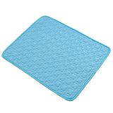 Cooling Pet Mat for Dogs and Cats, Summer Heat Relief Bed Pad with Breathable Mesh and Soothing Gel Layer, Ideal for Sofa Floor Crate Car Seat and Outdoor Use (Grey, M)