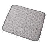 Cooling Pet Mat for Dogs and Cats, Summer Heat Relief Bed Pad with Breathable Mesh and Soothing Gel Layer, Ideal for Sofa Floor Crate Car Seat and Outdoor Use (Pink, L)