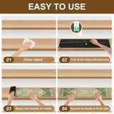 4Pcs 20 x 80cm Vintage Persian Stair Tread Rugs Crystal Velvet Non Slip Step Mats for Stairs