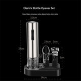 Wine Opener, 4-in-1 Wine Bottle Opener, Electric Wine Opener with Battery Operated - Gift for Wine Lovers