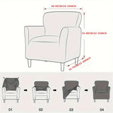 Stretch Chair Covers Banquet Armchair Slipcovers Luxury  Armchair Sofa Covers Chair Slipcover Anti-Slip Furniture Protector for Living Room Friendly for Kids Pets (Red)Excluding sofa