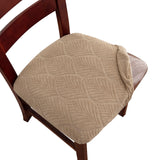 Chair Cover Seats,Removable Washable Dining Upholstered Chair Protector Seat Cushion Slipcovers for Dining Room,Office(sand color,Pack-4)