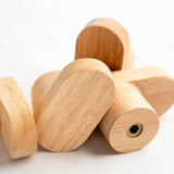 Coat Hooks for Hanging Heavy Duty - 4 Pack Wooden Wooden Hooks Modern Minimalist, Natural Wood Hooks for Hanging Hat, Towel, Robe, Bag, Suitable for Bathroom Bedroom Entryway