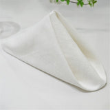 2pcs Kitchen 50*50CM Solid  Cloth Napkins for Round Square Rectangle Tablecloth for Wedding Party Restaurant Banquet Dining Buffet Table Picnic Decorations (Napkins-white)