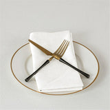 2pcs Kitchen 50*50CM Solid  Cloth Napkins for Round Square Rectangle Tablecloth for Wedding Party Restaurant Banquet Dining Buffet Table Picnic Decorations (Napkins-white)