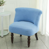 Armless Accent Chair Cover Knitted Stretch  Chair Couch Removable Washable Furniture Protector Covers for Living Room Bedroom Hotel (Sky Blue)