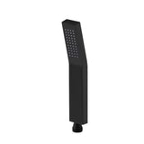 Handheld Shower Head with 1.5-Meter Long Hose Replacement Showerhead for Bathroom Showering System Contemporary Square Style Matte Black Finish（Excluding the bracket）