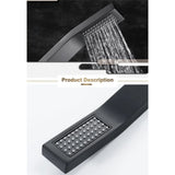 Handheld Shower Head with 1.5-Meter Long Hose Replacement Showerhead for Bathroom Showering System Contemporary Square Style Matte Black Finish（Excluding the bracket）