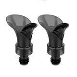 2-Pack - Drip-Free WINE POURER with AERATION CONTROL, 2-in-1 Aerator Wine Pourer Wine Stopper, for Wine Lovers, Black