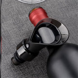 2-Pack - Drip-Free WINE POURER with AERATION CONTROL, 2-in-1 Aerator Wine Pourer Wine Stopper, for Wine Lovers, Black