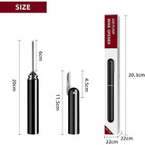 2 pack Air Pressure Wine Bottle Opener - Special Pen Shape Design Corkscrew with Foil Cutter 3-7 Times to Open black