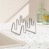 430 Stainless Steel Wire Cutting Board Holder, Cutting Board Rack Organizer Kitchen, Kitchen Shelf Bakeware Cookie Organizer