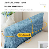 2Pcs Couch Arm Covers, Armrest Cover for Sofa, Sofa Arms Covers Washable Arms,Skin-Friendly for Pets (one on the left and one on the right)（Sofa gloves only）