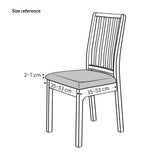 4 PCS-Seat Covers for Dining Room Chair Covers Dining Chair Covers,Kitchen Chair Covers,Removable Washble Dining Room Chair Seat Cover,Chair Slipcovers Protector (Grey,Only chair covers)