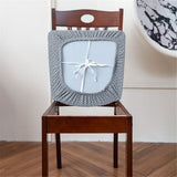 4 PCS-Seat Covers for Dining Room Chair Covers Dining Chair Covers,Kitchen Chair Covers,Removable Washble Dining Room Chair Seat Cover,Chair Slipcovers Protector (Grey,Only chair covers)
