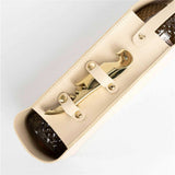 Hide & Drink Single Bottle Wine Riveted Carrier, Handmade from Leather - for Wedding, Birthday, Party and Holiday