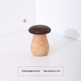 2 pack Toothpick Holder, Cute Mushroom Toothpick Dispenser,Wooden Toothpick Container for Kitchen Home Restaurant Birthday Hostess Thanksgiving Christmas Gift for Friend Family Wood Decoration