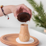 2 pack Toothpick Holder, Cute Mushroom Toothpick Dispenser,Wooden Toothpick Container for Kitchen Home Restaurant Birthday Hostess Thanksgiving Christmas Gift for Friend Family Wood Decoration