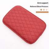 Center Console Cover Organizer, Arm Rest Cover for Car with Storage Pocket, Armrest Cover Cushion Pad, Red