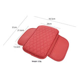 Center Console Cover Organizer, Arm Rest Cover for Car with Storage Pocket, Armrest Cover Cushion Pad, Red
