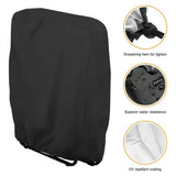 2Pcs Outdoor Zero Gravity Folding Chair Cover Waterproof, Folding Chair Storage Covers All Weather, Dustproof 210D Oxford Anti Zero Gravity Chair Cover, Black (110*71cm，Only chair cover)