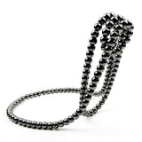 (Black) Creative Artificial Pearl Necklace Floating Wine Rack Metal Wine Bottle Holder Wine Display Stand for Bars and Home Decoration