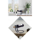 (Black) Creative Artificial Pearl Necklace Floating Wine Rack Metal Wine Bottle Holder Wine Display Stand for Bars and Home Decoration