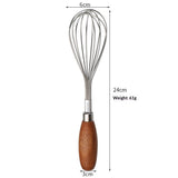 304 stainless steel egg beater, home baking cream mixer, manual egg beater, cake cream stirrer  for Hand Mixing, Blending Sauce (Small)