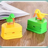 Creative Smart Bird Toothpick Holder Yellow Bird Green Bottom Box