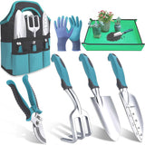 Set of manual gardening tools, aluminum gardening equipment, garden tool