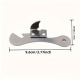 Can Opener Manual Stainless Steel Camping Can Opener, Portable Bottle Opener (2 Pieces)