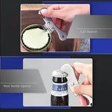 Can Opener Manual Stainless Steel Camping Can Opener, Portable Bottle Opener (2 Pieces)