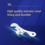 Can Opener Manual Stainless Steel Camping Can Opener, Portable Bottle Opener (2 Pieces)