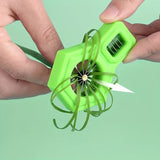 1pc Sharp Vegetable Slicer, Multi-Function Onion Cutter & Shredder, Kitchen Essential Tool, Square Type
