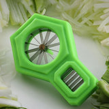 1pc Sharp Vegetable Slicer, Multi-Function Onion Cutter & Shredder, Kitchen Essential Tool, Square Type