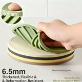 5Pc Silicone Heat Resistant Table Placemat Cup Coaster, Anti Scald Pot Bowl Pad For Home Kitchen Dining