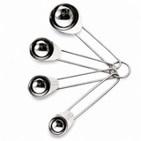 4-Piece Stainless Steel Measuring Spoons Set – Durable and Accurate Kitchen Measuring Tools for Baking and Cooking