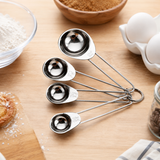 4-Piece Stainless Steel Measuring Spoons Set – Durable and Accurate Kitchen Measuring Tools for Baking and Cooking