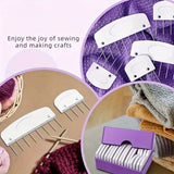 20Pcs Knit Blockers Pins Kit, White Knit Blocking Combs Kit for Blocking Knitting Mats Crochet Projects Lace Needlework Sewing Tool Device