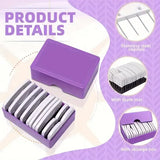 20Pcs Knit Blockers Pins Kit, White Knit Blocking Combs Kit for Blocking Knitting Mats Crochet Projects Lace Needlework Sewing Tool Device