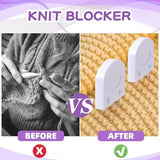 20Pcs Knit Blockers Pins Kit, White Knit Blocking Combs Kit for Blocking Knitting Mats Crochet Projects Lace Needlework Sewing Tool Device
