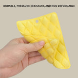 9pcs Multi-Purpose Magic Cleaning Sponge Cloth, Dual-Sided Scratch-Free with Non-Slip Handle, for Kitchen & Car, Random Color