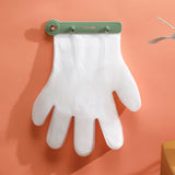 Kitchen Wall Hanging Glove Organizer Set, 200Pcs Lazy Disposable Gloves with 1pc Green Glove Clip Rack for Restaurant, Hotel, Household Cleaning