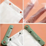 Kitchen Wall Hanging Glove Organizer Set, 200Pcs Lazy Disposable Gloves with 1pc Green Glove Clip Rack for Restaurant, Hotel, Household Cleaning
