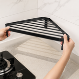 1Pcs Corner Shelf & Cabinet Organizer, Iron Triangular Counter Shelf for Spice Rack Organizer, Kitchen & Bathroom