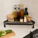 1Pcs Corner Shelf & Cabinet Organizer, Iron Triangular Counter Shelf for Spice Rack Organizer, Kitchen & Bathroom
