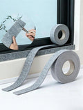 2 Roll 7cm*50cm Gray Self Adhesive Felt Moisture Absorbing Strip, Window Condensation Prevention Sealing Tape