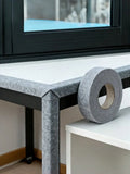 2 Roll 7cm*50cm Gray Self Adhesive Felt Moisture Absorbing Strip, Window Condensation Prevention Sealing Tape
