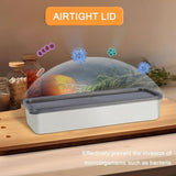 Bacon Container for Refrigerator,2 Pack Holder for Fridge, Deli Meat Box,304SS Airtight Food Storage Container,Stackable Refrigerator Organizer with Locking Lid (BPA Free)