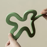 5Pc Flower Silicone Heat Insulation Cup Mat, Asymmetrical Pattern Pot Holder For Picnic BBQ Kitchen